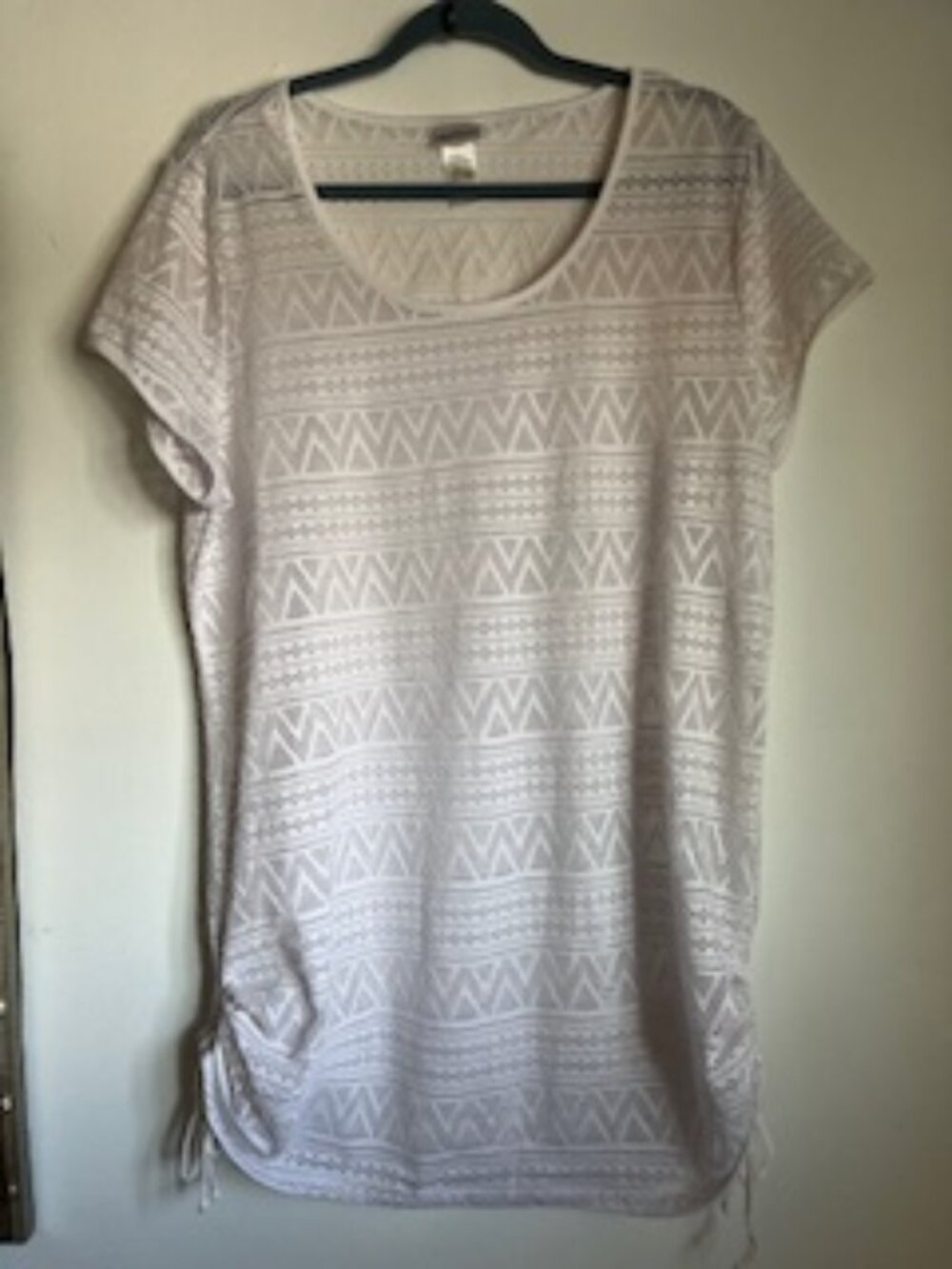 🧡3/15 wearabouts White Lace Swim Coverup Women's XL